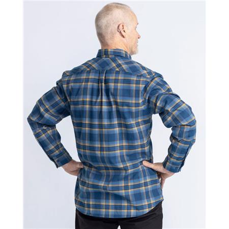 CAMISAS DE MANGA COMPRIDA PARA HOMEM PINEWOOD ABISKO HIKING FLANNEL - AZUR BLUE