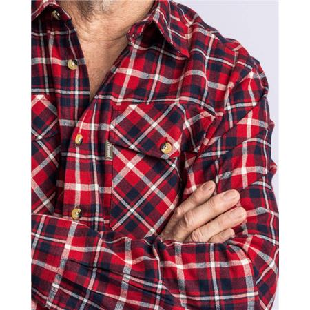 CAMISAS DE MANGA LARGA PARA HOMBRE PINEWOOD HÄRJEDALEN - RED/NAVY