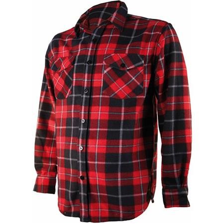 Camisas De Manga Larga Para Hombre Treeland T500 - Cuadros Rojos