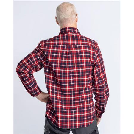 CAMISAS DE MANGAS COMPRIDAS HOMEM PINEWOOD HÄRJEDALEN - RED/NAVY