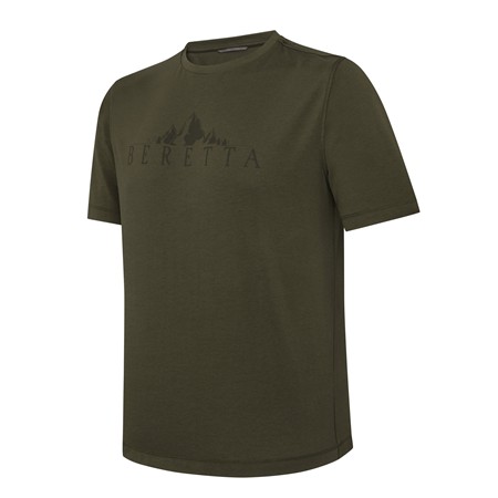 Camiseta De Manga Corta Para Hombre Beretta Cresta - Verde Oliva Oscuro