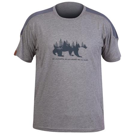 Camiseta De Manga Corta Para Hombre Hart Bear - Gris