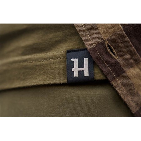 CAMISETA DE MANGAS CORTAS PARA HOMBRE HARKILA H-LOGO S/S - DARK OLIVE
