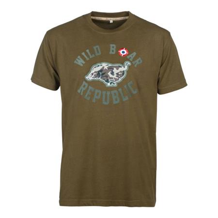 Camiseta De Mangas Curtas Para Homem Percussion Wild Boar Republic Courant