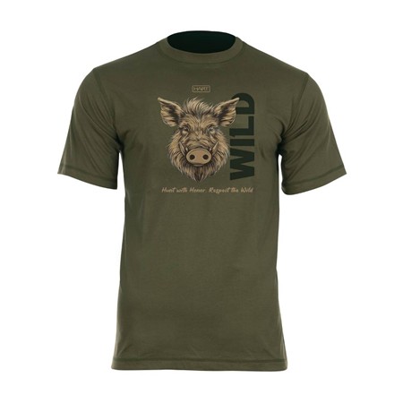 Camiseta Manga Corta Hombre Hart Ground Wildboar - Oliva