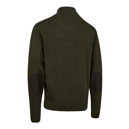 CAMISOLA DE HOMEM DEERHUNTER TRICOT HARRINGTON ½-ZIP - FOREST EMBER MELANGE