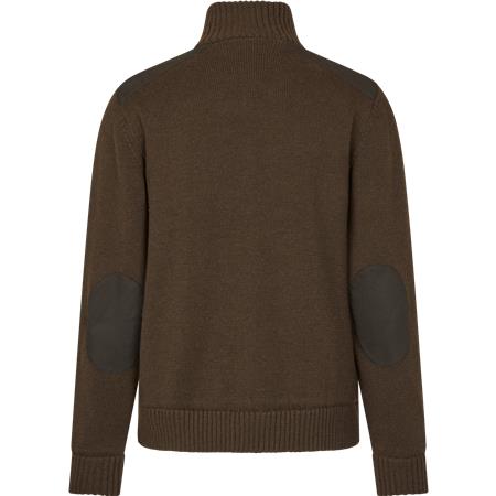 CAMISOLA DE HOMEM SEELAND HAZE WINDBREAKER KNIT - DARK BROWN