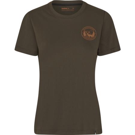 Camisola De Mangas Curtas Para Mulher Seeland Hunting Heritage W - Pine Green