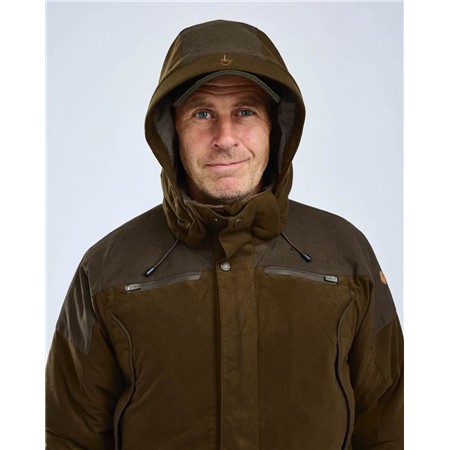 CAPUCHE PINEWOOD SMÅLAND FOREST PADDED HOOD - SUEDE BROWN