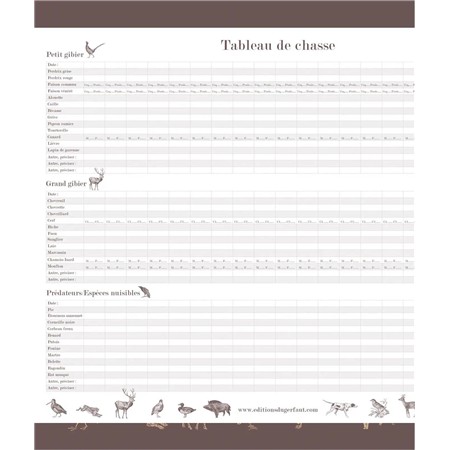 CARNET DE CHASSE