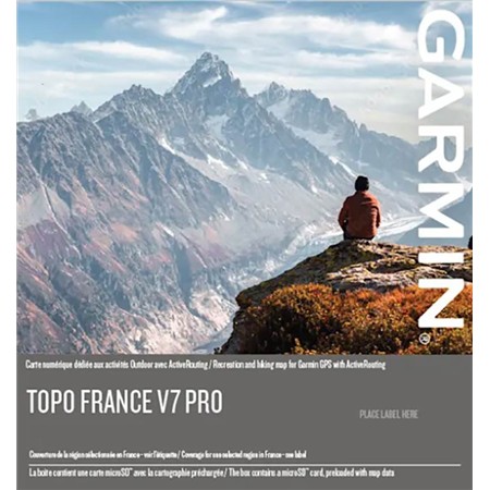 Carte Garmin Topo France V7 Pro