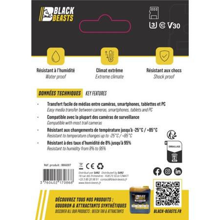 CARTE MICRO SD BLACK BEASTS 32GO