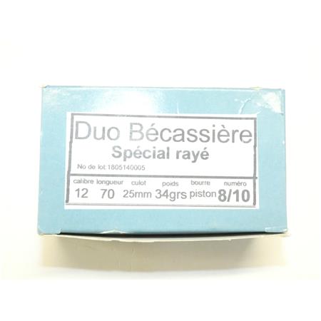 Cartouche De Chasse Jocker Duo Bécassière Sp Rayé 34 - 34G - Calibre 12 - N°8,10