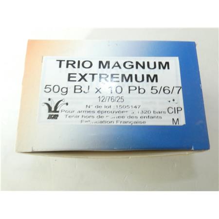 Cartouche De Chasse Jocker Trio Magnum Extremum 50 - 50G - Calibre 12 - N°5,6,7