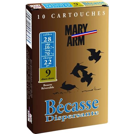 Cartouche De Chasse Mary Arm Becasse Dispersante - 22G - Calibre 28
