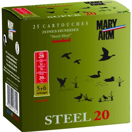 Cartouche De Chasse Mary Arm Steel 20 - 24G - Calibre 24