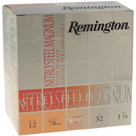 Cartouche De Chasse Remington Nitro Steel Magnum - 32G - Calibre 12/76