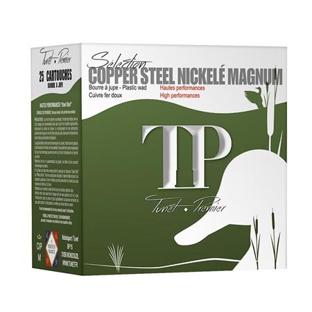 Cartouche De Chasse Tunet Tp Duo Copper Steel Nickele Hp Mag - 38G - Calibre 12
