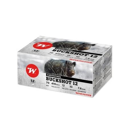 Cartouche De Chasse Winchester Buckshot Chevrotine Bourre Bior - 9G - Calibre 12