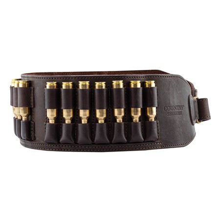 CARTOUCHIÈRE COUNTRY SELLERIE CUIR GRAS POUR 21 BALLES