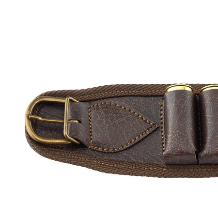 CARTOUCHIÈRE COUNTRY SELLERIE VINYLE ASPECT CUIR MARRON