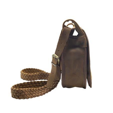 CARTUCCIERA A TRACOLLA JANUEL GARENNE CUIR PLEINE FLEUR