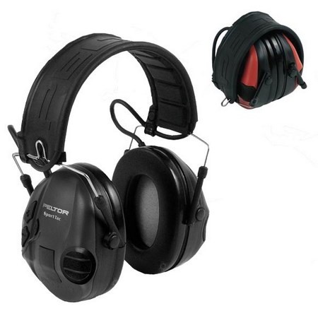 Casco Anti Rumore Elettronico Peltor Sporttac Nero
