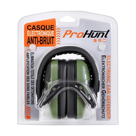 CASQUE AMPLIFICATEUR PROHUNT - KAKI