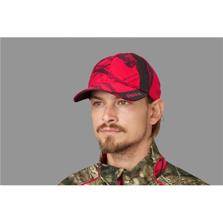 CASQUETTE HOMME HARKILA MOOSE HUNTER 2.0 SAFETY - ROUGE CAMO