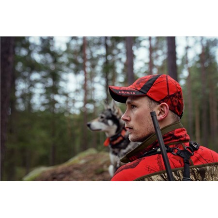 CASQUETTE HOMME HARKILA MOOSE HUNTER 2.0 SAFETY - ROUGE CAMO