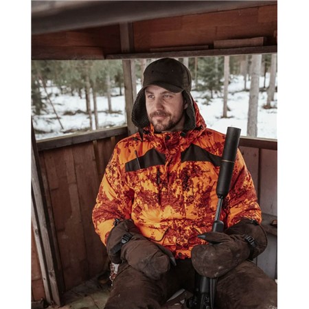 CASQUETTE PINEWOOD SMÅLAND TEDDY WINTER - MOSSGREEN/ORANGE