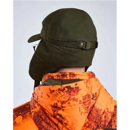 CASQUETTE PINEWOOD SMÅLAND TEDDY WINTER - MOSSGREEN/ORANGE