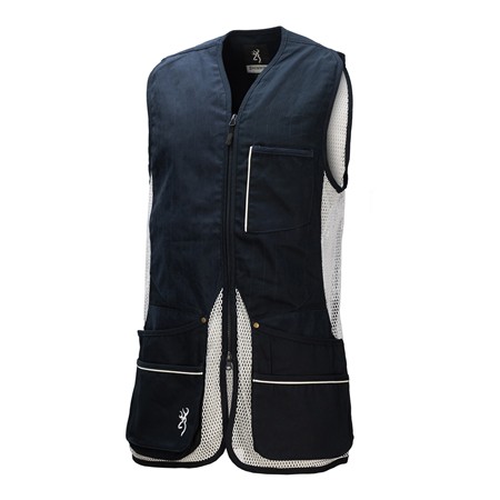 Chaleco De Tiro Hombre Browning Shooting Vest Sport Shooter Droitier - Marino