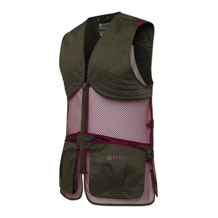 Chaleco De Tiro Mixto Beretta Full Mesh - Cordovan Spirit/Negro