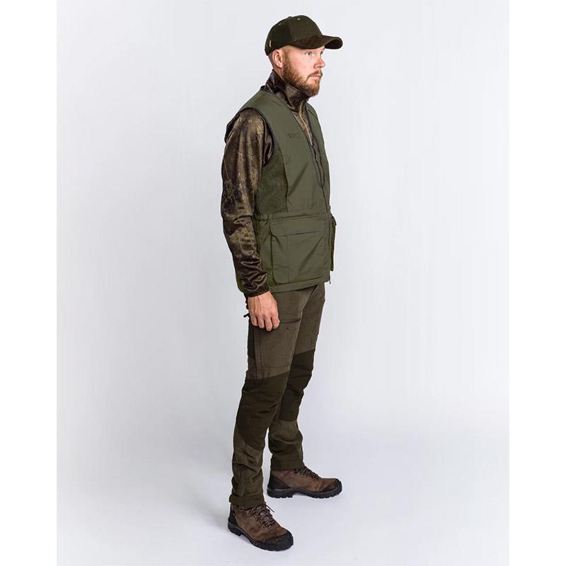Chaleco Microfleece Utah Para Hombre - Ligero, Doble Capa, Color Verde