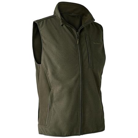 Chaleco Sin Mangas Para Hombre Deerhunter Gamekeeper Bonded Fleece - Kaki