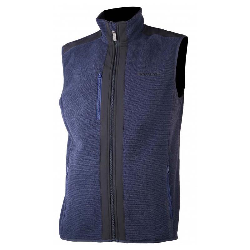 Chaleco Sin Mangas "VENTURA" Azul Marino- Interior Azul Royal – Diego Ventura