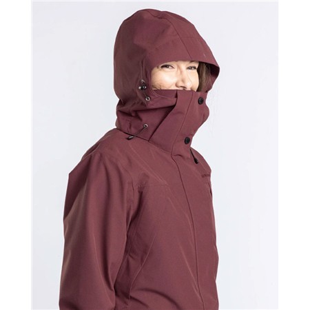 CHAQUETA MUJER PINEWOOD RAIN PARKA - EARTH PLUM