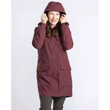 CHAQUETA MUJER PINEWOOD RAIN PARKA - EARTH PLUM