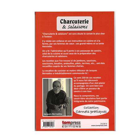 CHARCUTERIE AND CURED MEATS TOM PRESS LES RECETTES DE JACQUES BERNADOU