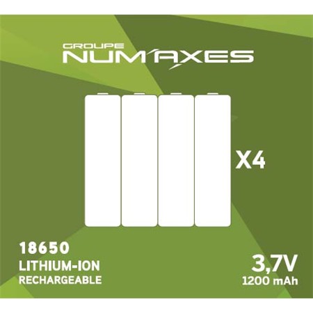 Charger For 4 Batteries Numaxes Li-Ion