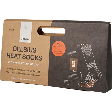 CHAUSSETTES CHAUFFANTES SEELAND CELSIUS HEAT - PINE GREEN MELANGE