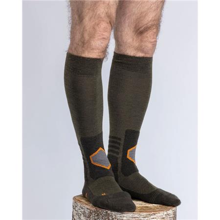 CHAUSSETTES PINEWOOD OUTDOOR MULTI SPORT - VERT/BEIGE