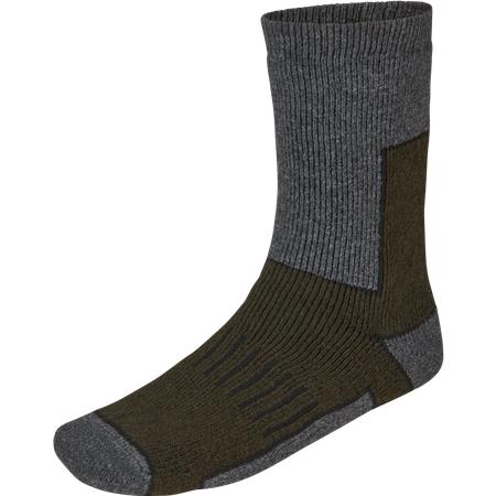 Chaussettes Seeland Field Thermo - Pine Green Melange/Grey Melange - Par 2