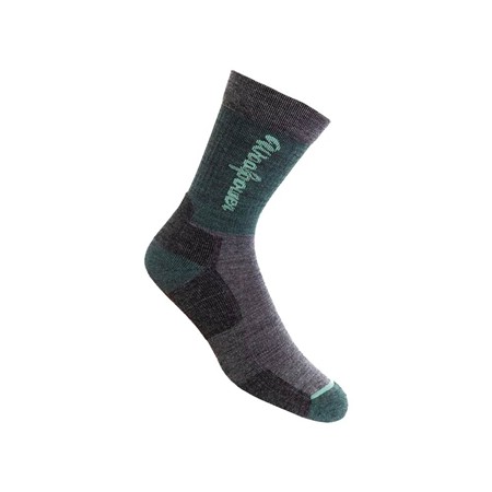 Chaussettes Woolpower Logo Motion - Forest Green