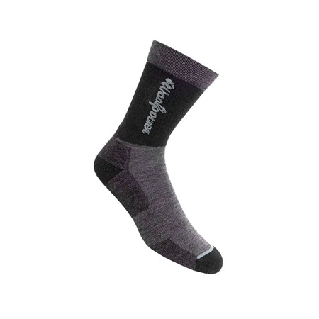 Chaussettes Woolpower Logo Motion - Noir