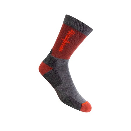 Chaussettes Woolpower Logo Motion - Rust Red
