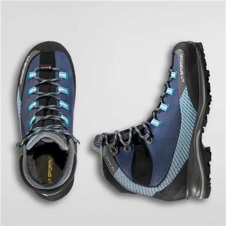 CHAUSSURES FEMME LA SPORTIVA TRANGO TRK LEATHER WOMAN GTX - OPAL/PACIFIC BLUE