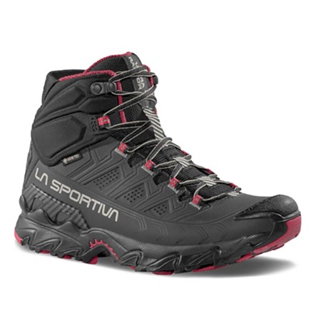 Chaussures Femme La Sportiva Ultra Raptor Ii Mid Leather Woman Gtx - Carbon/Gravel