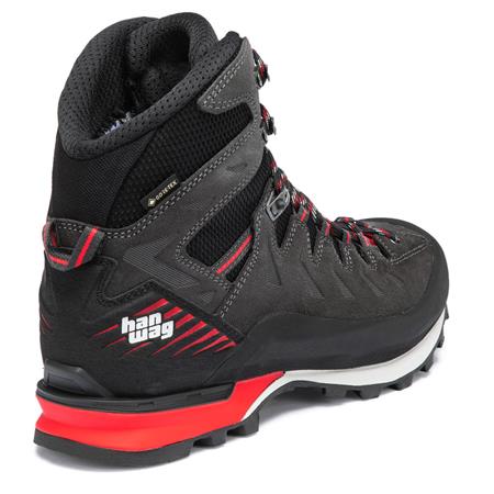 CHAUSSURES HOMME HANWAG MAKRA PRO GTX - ASPHALT/ROUGE